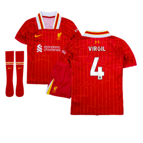 FC Liverpool Virgil van Dijk 4 Heimtrikot Kinder Minikit 2024-2025