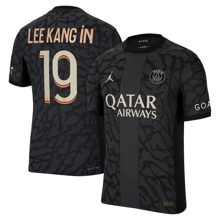 Paris Saint-Germain Lee Kang In 19 Third Trikot 2023-2024 Paris Saint-Germain Lee Kang In 19 Third Trikot 2023-2024