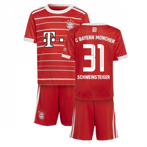 Bayern München Bastian Schweinsteiger 31 Heimtrikot Kinder Mini Kit 2022-2023
