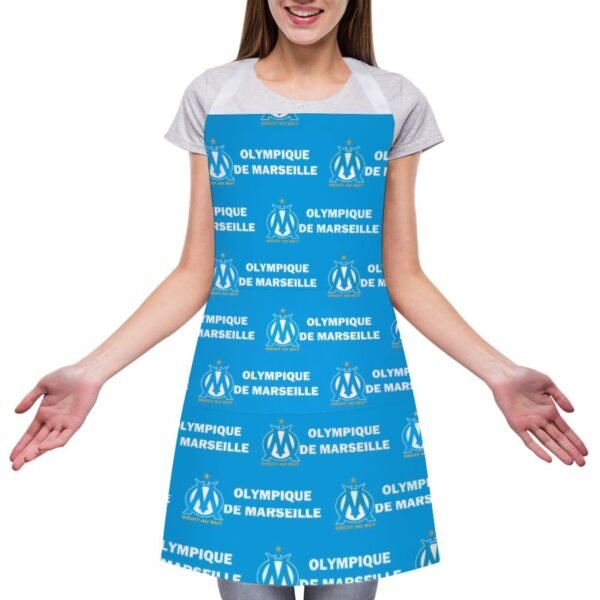 Olympique De Marseille Wasserdichte Schürze Wasserdichte Schürze Mit Taschen Für Küchenfarbe Und Mehr.