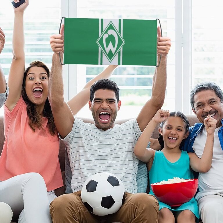 Werder Bremen Transparente Beim Fußballspiel, Fans Schwenken Fahnen