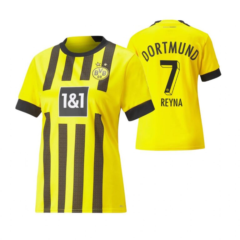 Frauen Borussia Dortmund Giovanni Reyna 7 Home Trikot 2022-2023