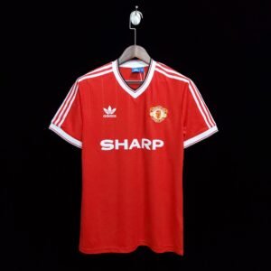 Manchester United Retro Home Trikot 1983-1984 - Rot
