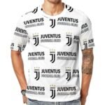 Juventus FC Unisex 3D Vollständig Druck Kurzarm T-Shirts Beiläufige Tee Tops