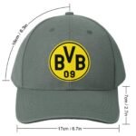 Unisex Borussia Dortmund Baseball Cap Verstellbar Reine Farbe Baseballkappe Mütze