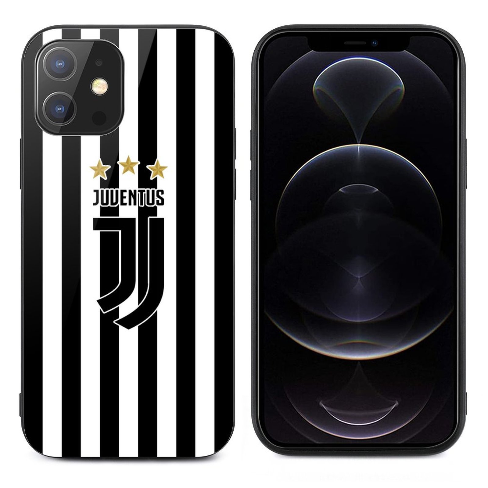 Juventus FC Stoßfest Glaskasten Handyhüllen & Cover Für IPhone 12 Juventus FC Stoßfest Glaskasten Handyhüllen & Cover Für IPhone 12