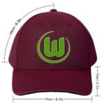 Unisex VfL Wolfsburg Baseball Cap Verstellbar Reine Farbe Baseballkappe Mütze