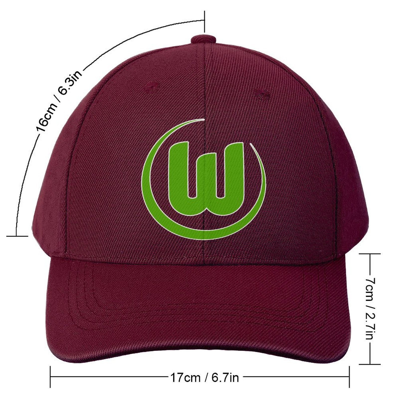 Unisex VfL Wolfsburg Baseball Cap Verstellbar Reine Farbe Baseballkappe Mütze Unisex VfL Wolfsburg Baseball Cap Verstellbar Reine Farbe Baseballkappe Mütze