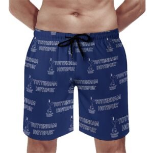 Tottenham Hotspur Herren Badehose Schnelltrocknende Strandshorts Mit Tasche Kordelzug Shorts