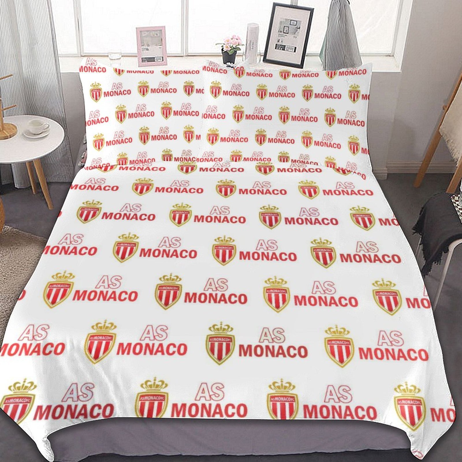 AS Monaco Bettwäscheset 3 Stück Kinder Erwachsene Steppdeckenbezug Steppdeckenbezug Multi Size Laken Set AS Monaco Bettwäscheset 3 Stück Kinder Erwachsene Steppdeckenbezug Steppdeckenbezug Multi Size Laken Set