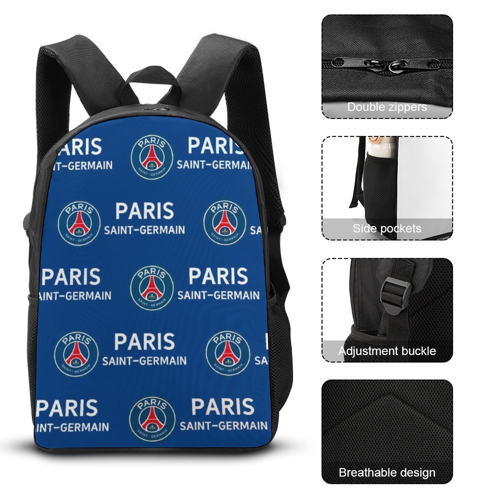 Paris Saint-Germain Student Schulranzen Lunchbag Stifttasche Kombination Paris Saint-Germain Student Schulranzen Lunchbag Stifttasche Kombination