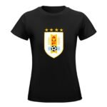 Uruguay Damen Kurzarm Rundhals T-Shirt Casual Sommer Tops