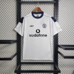 Manchester United Retro Away Trikot 1999-2000 - Weiß