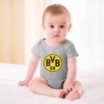 Borussia Dortmund Baby Bodysuit Strampler Schlafanzug Mit Kurzen Ärmeln