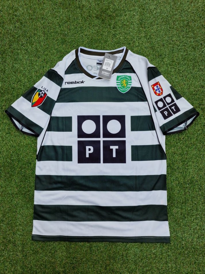 Sporting Lissabon CP Cristiano Ronaldo 28 Retro Home Trikot 2001-2003