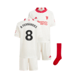 Manchester United Bruno Fernandes 8 Third Trikot Kinder Mini Kit 2023-2024