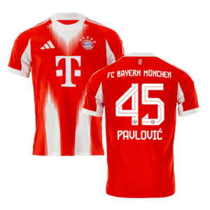 FC Bayern München Aleksandar Pavlović 45 Home Trikot 2025-2026