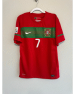 Portugal Cristiano Ronaldo 7 Retro Home Trikot WM 2010