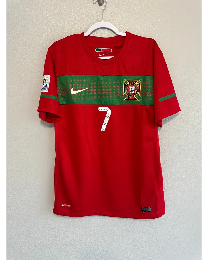 Portugal Cristiano Ronaldo 7 Retro Home Trikot WM 2010