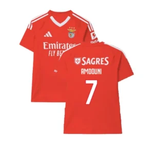 SL Benfica Zeki Amdouni 7 Home Trikot 2024-2025