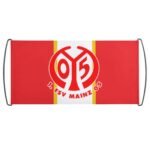 FSV Mainz 05 Transparente Beim Fußballspiel, Fans Schwenken Fahnen