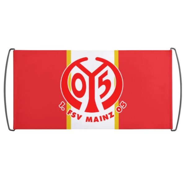 FSV Mainz 05 Transparente Beim Fußballspiel, Fans Schwenken Fahnen