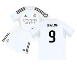 Real Madrid Karim Benzema 9 Heimtrikot Kinder 2025-2026