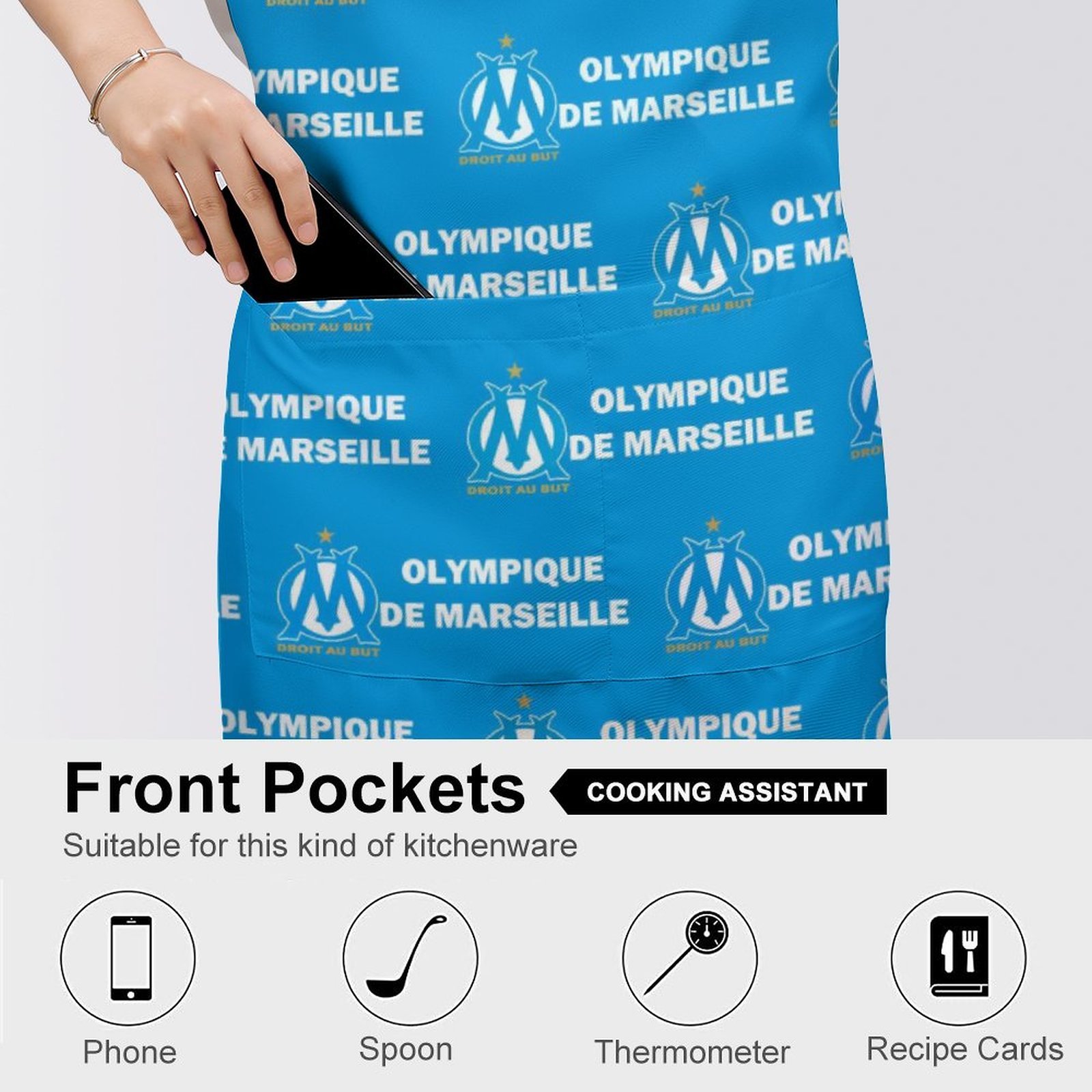 Olympique De Marseille Wasserdichte Schürze Wasserdichte Schürze Mit Taschen Für Küchenfarbe Und Mehr. Olympique De Marseille Wasserdichte Schürze Wasserdichte Schürze Mit Taschen Für Küchenfarbe Und Mehr.