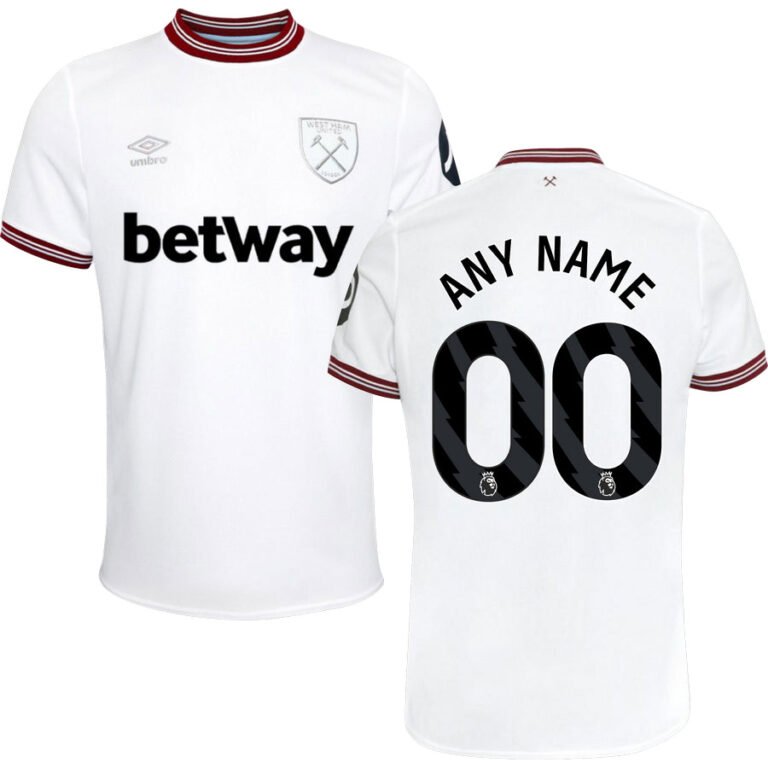 West Ham United Away Trikot 2023-2024 ( Aufdruck Dein Name )