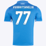SSC Neapel Khvicha Kvaratskhelia 77 Home Trikot 2024-2025