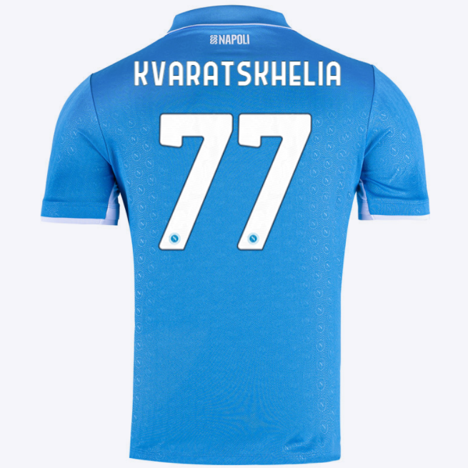 SSC Neapel Khvicha Kvaratskhelia 77 Home Trikot 2024-2025