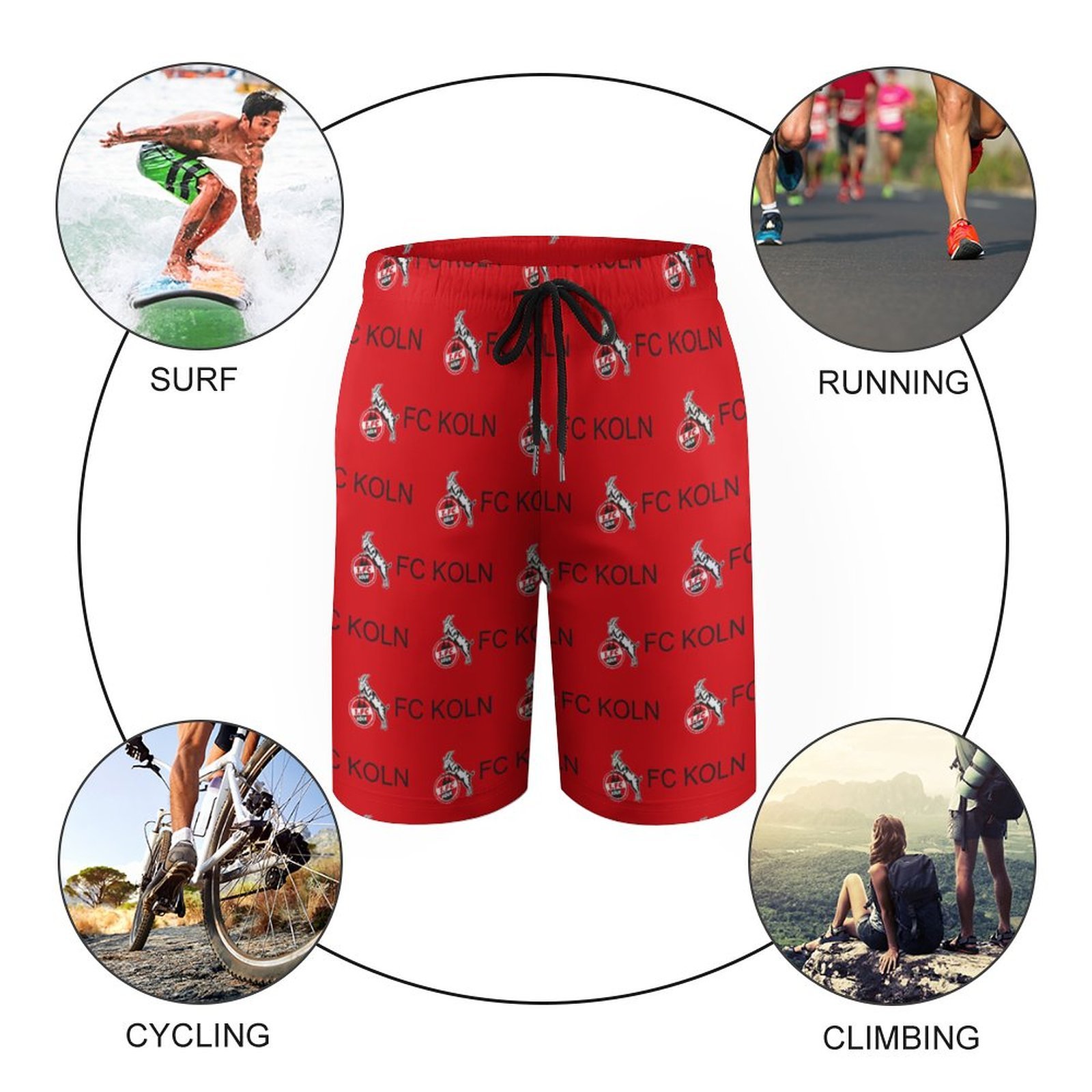 FC Köln Kinder Badehose,Strandshorts Sommer Jogginghose,Strandhosen FC Köln Kinder Badehose,Strandshorts Sommer Jogginghose,Strandhosen
