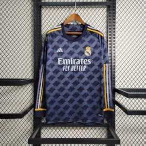 Real Madrid Langarm Away Trikot 2023-2024 - Schwarz