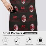AC Mailand Wasserdichte Schürze Wasserdichte Schürze Mit Taschen Für Küchenfarbe Und Mehr.