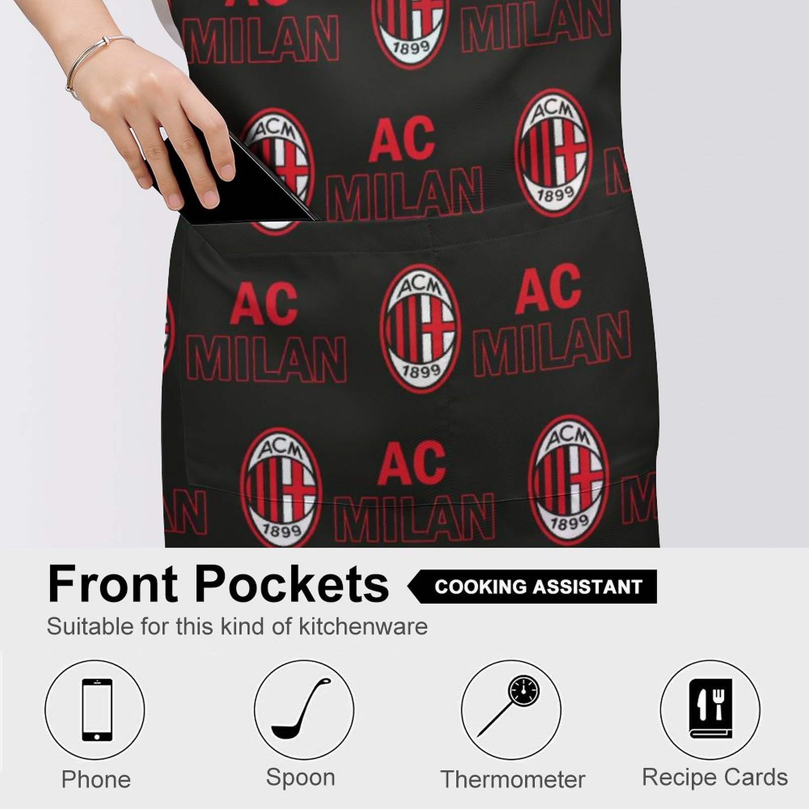AC Mailand Wasserdichte Schürze Wasserdichte Schürze Mit Taschen Für Küchenfarbe Und Mehr. AC Mailand Wasserdichte Schürze Wasserdichte Schürze Mit Taschen Für Küchenfarbe Und Mehr.