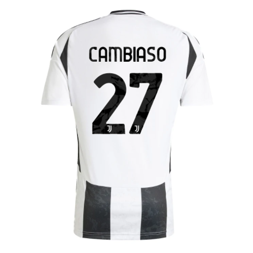 Juventus Andrea Cambiaso 27 Home Trikot 2024-2025