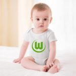 VfL Wolfsburg Baby Bodysuit Strampler Schlafanzug Mit Kurzen Ärmeln