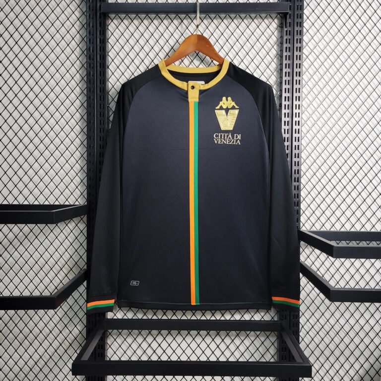 Venezia FC Langarm Home Trikot 2023-2024 - Schwarz