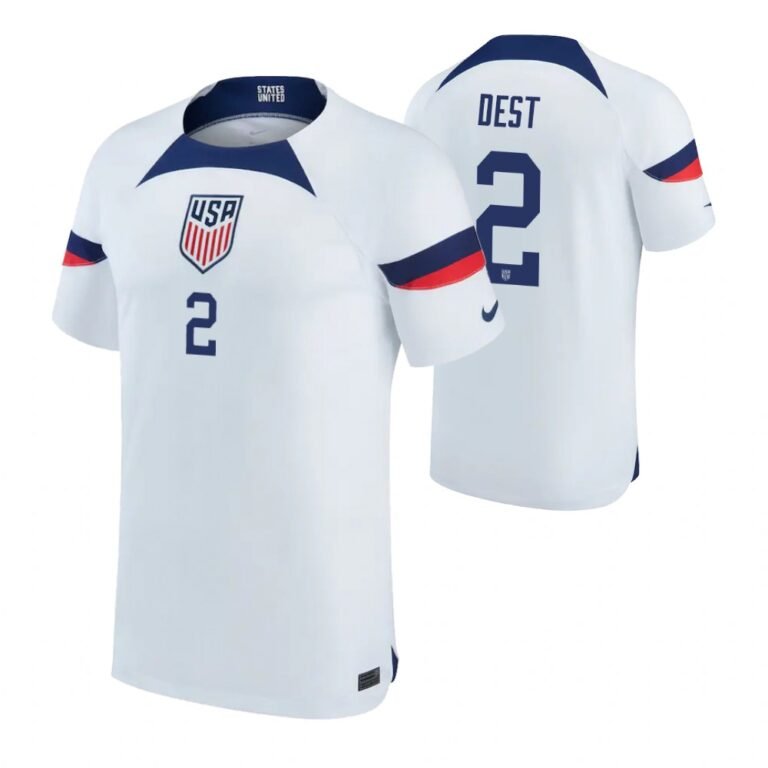 USA Sergino Dest 2 Home Trikot WM 2022