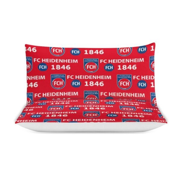 FC Heidenheim Bettwäscheset 3 Stück Kinder Erwachsene Steppdeckenbezug Steppdeckenbezug Multi Size Laken Set