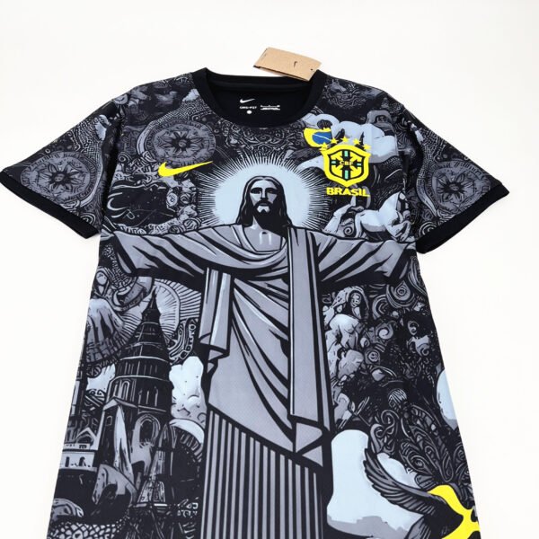 Brasilien Jesus Christus der Erlöser Sonderausgabe Trikot 2024-2025 - Schwarz