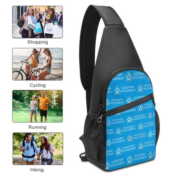Olympique De Marseille Crossbody Backpack Leichte Umhängetaschen Sling-Rucksack