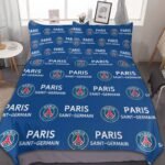 Paris Saint-Germain Bettwäscheset 3 Stück Kinder Erwachsene Steppdeckenbezug Steppdeckenbezug Multi Size Laken Set