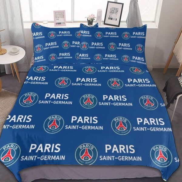 Paris Saint-Germain Bettwäscheset 3 Stück Kinder Erwachsene Steppdeckenbezug Steppdeckenbezug Multi Size Laken Set