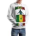 Senegal 2022 Gefütterte Plüsch Kapuzenpulli Dick Herren Hoodies Sweatshirt Langarm Warm