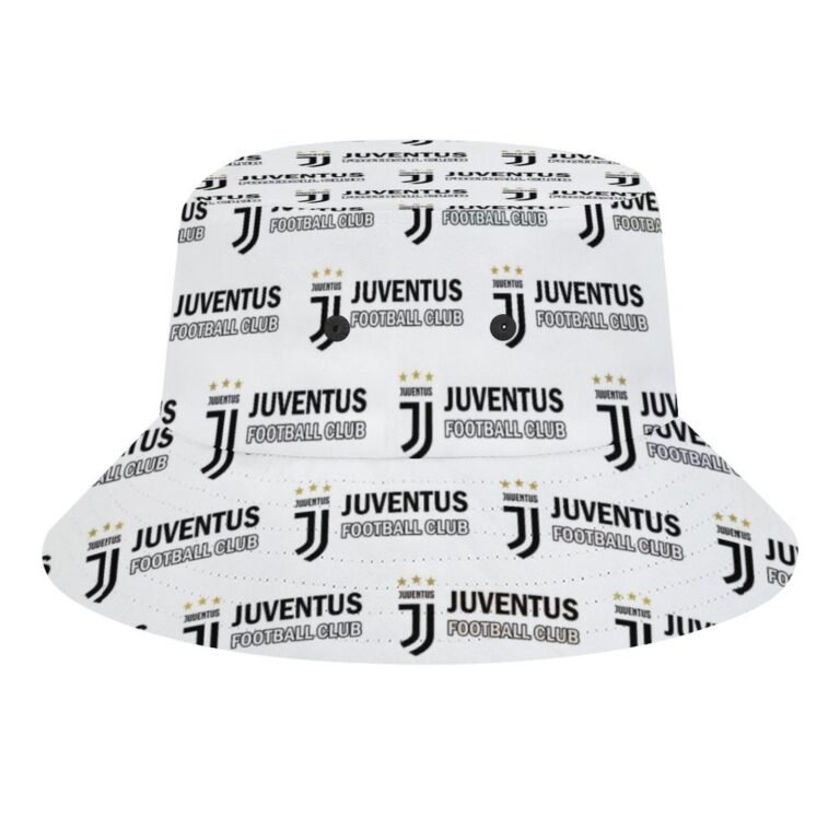 Juventus FC Karomuster Sommer Sonnenhut Reversible Bucket Hat