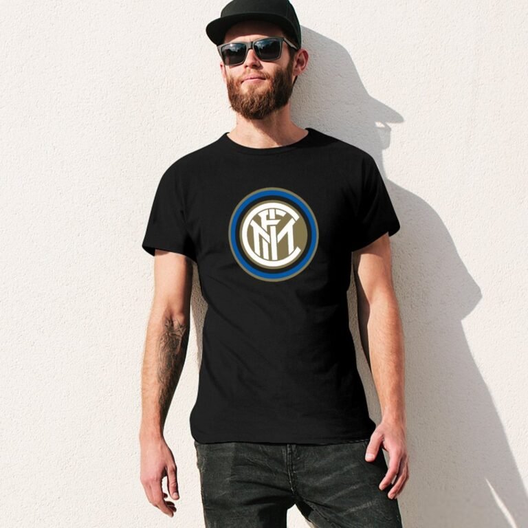 Inter Mailand Core Stretch Slim Cneck Gildan Tee T-Shirt Herren