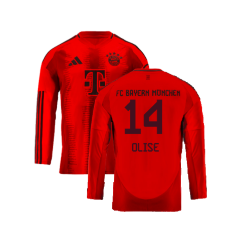 FC Bayern München Michael Olise 14 Langarm Home Trikot 2024-2025