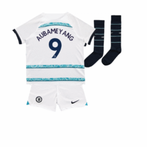 Chelsea Pierre-Emerick Aubameyang 9 Auswärtstrikot Kinder Minikit 2022-2023