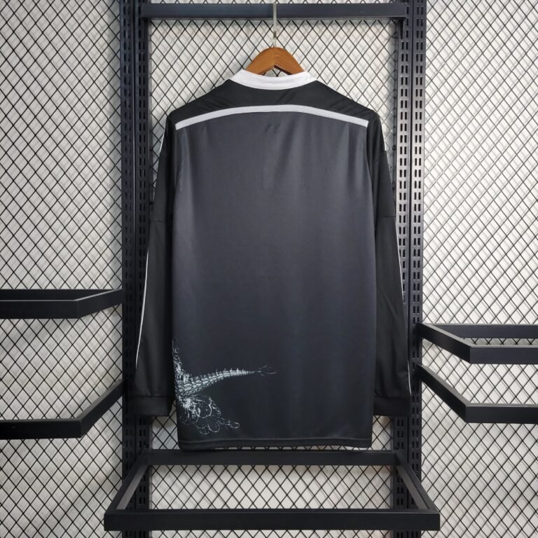 Real Madrid Retro Langarm Third Trikot 2014-2015 - Schwarz